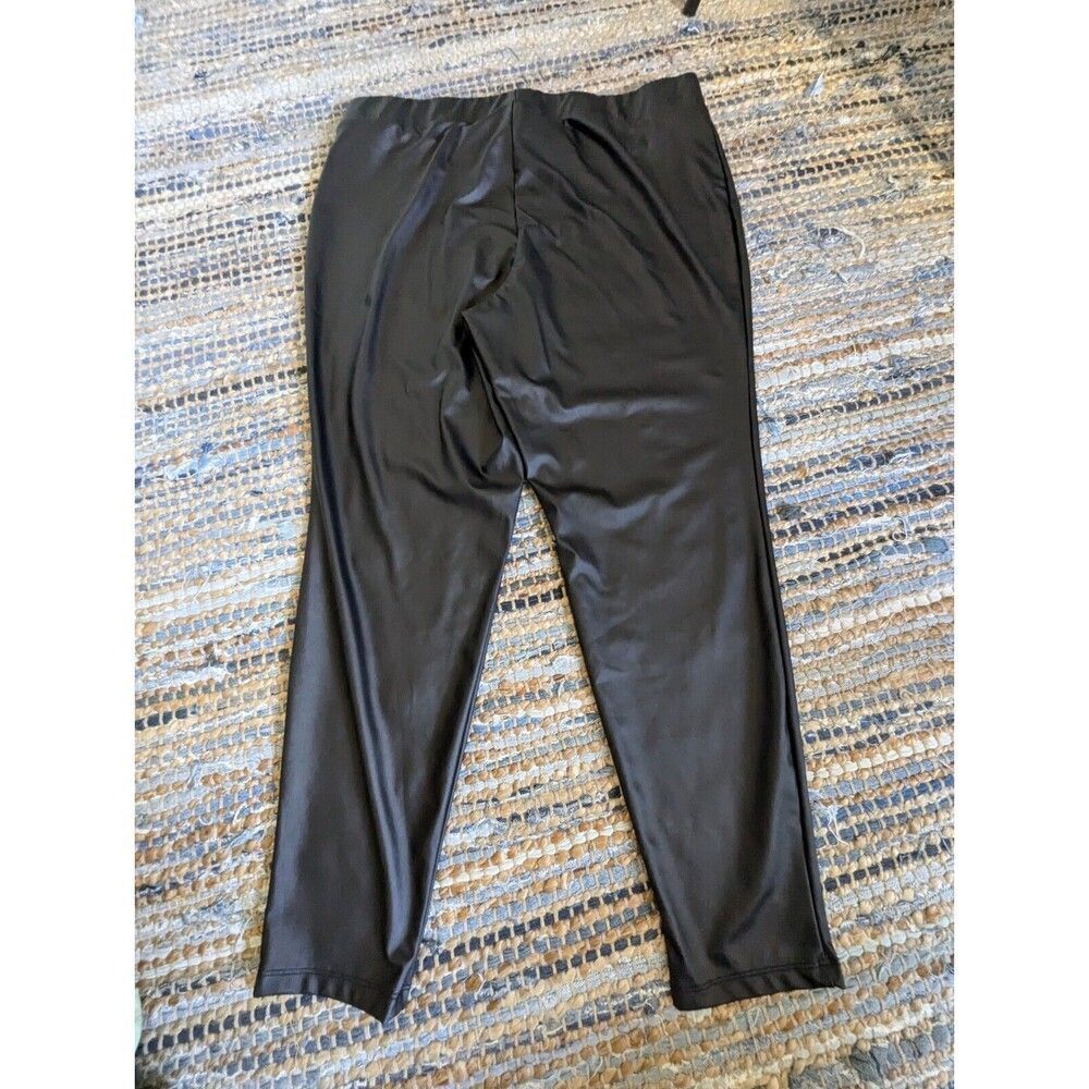 Torrid 3X Faux Leather Black Stretch Leggings Pants Night Out Clubbing Pleather - Picture 7 of 7